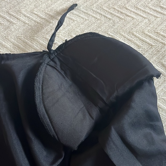 Vintage Beaded Jacket Sequins Black Red  Valentine Medium NWT - Picture 10 of 11